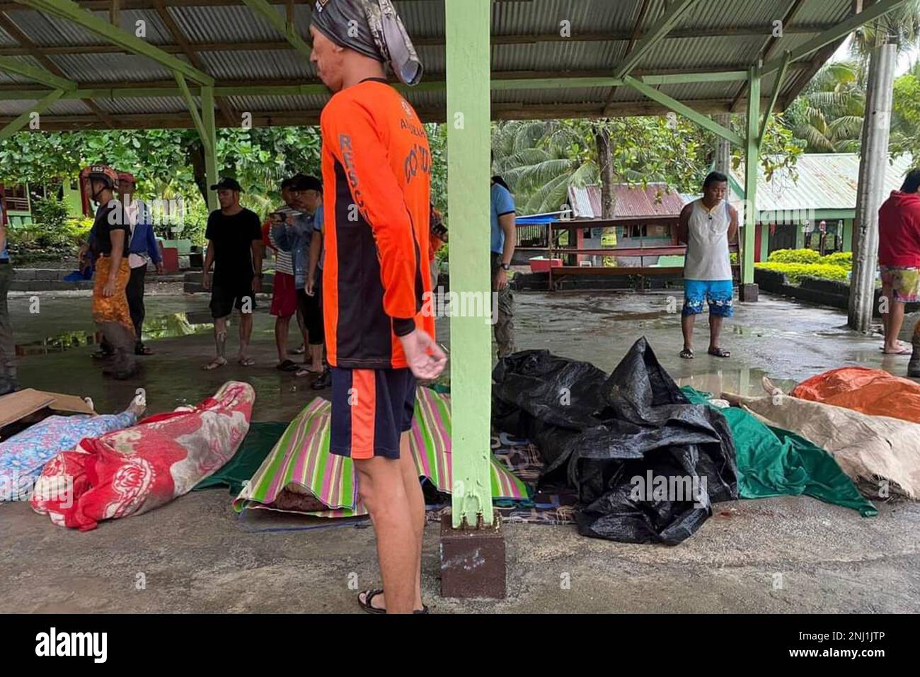 Philippine Rescuer Model In this handout photo provided by the Philippine Coast Guard, rescuers ...