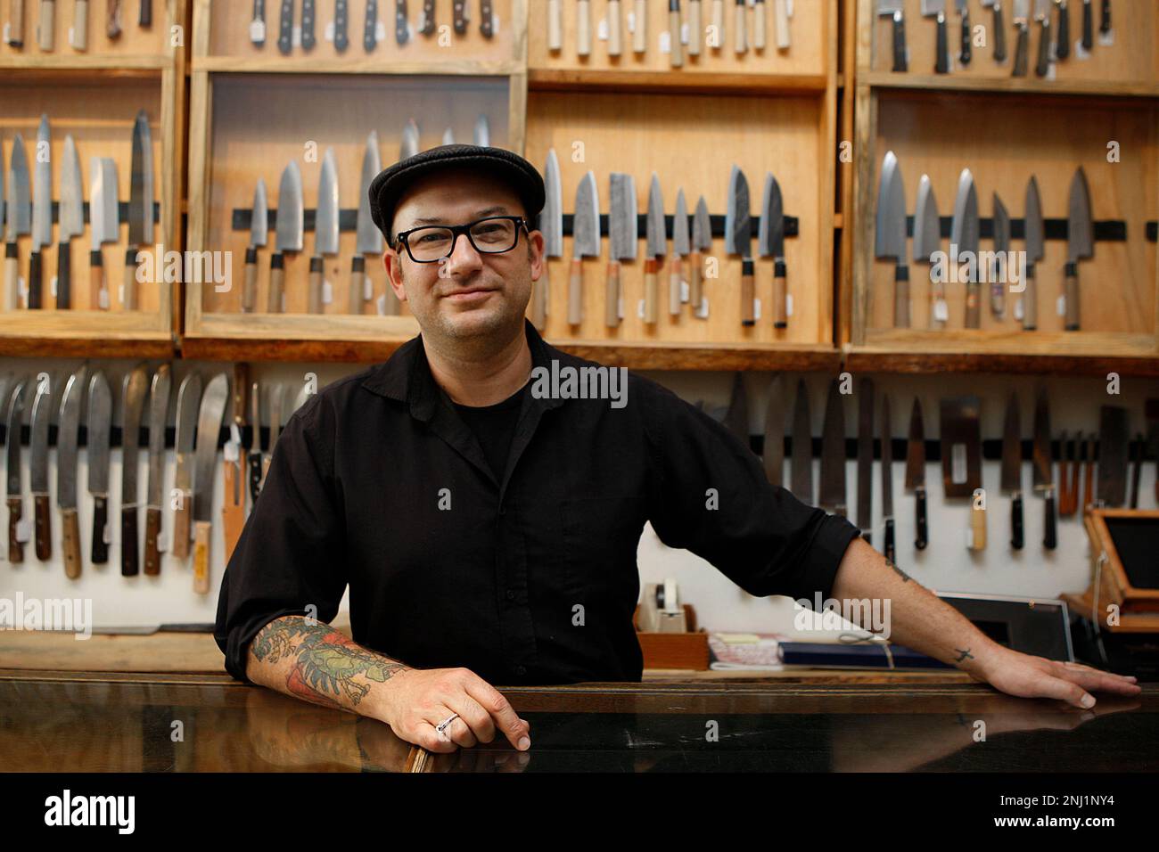 https://c8.alamy.com/comp/2NJ1NY4/cutler-josh-donald-shows-his-knives-at-bernal-cutlery-in-san-francisco-calif-on-tuesday-september-23-2014-liz-hafaliasan-francisco-chronicle-via-ap-2NJ1NY4.jpg