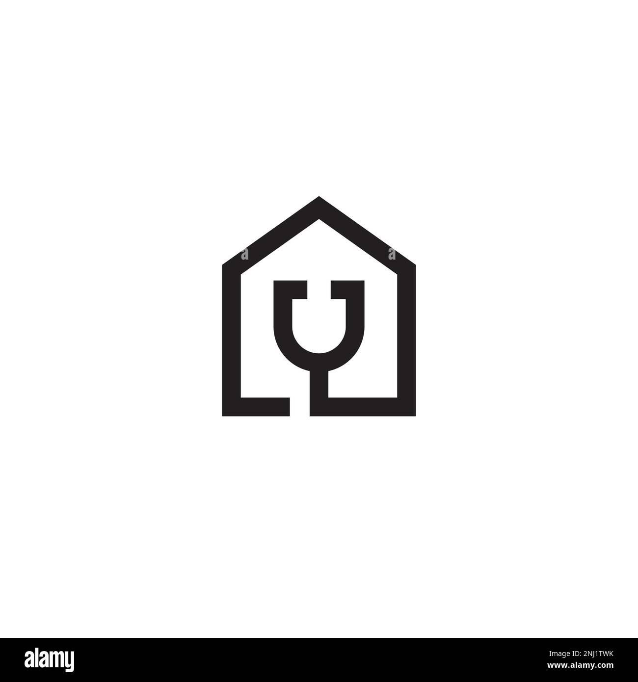 House and Stethoscope logo or icon design Stock Vector Image & Art Alamy