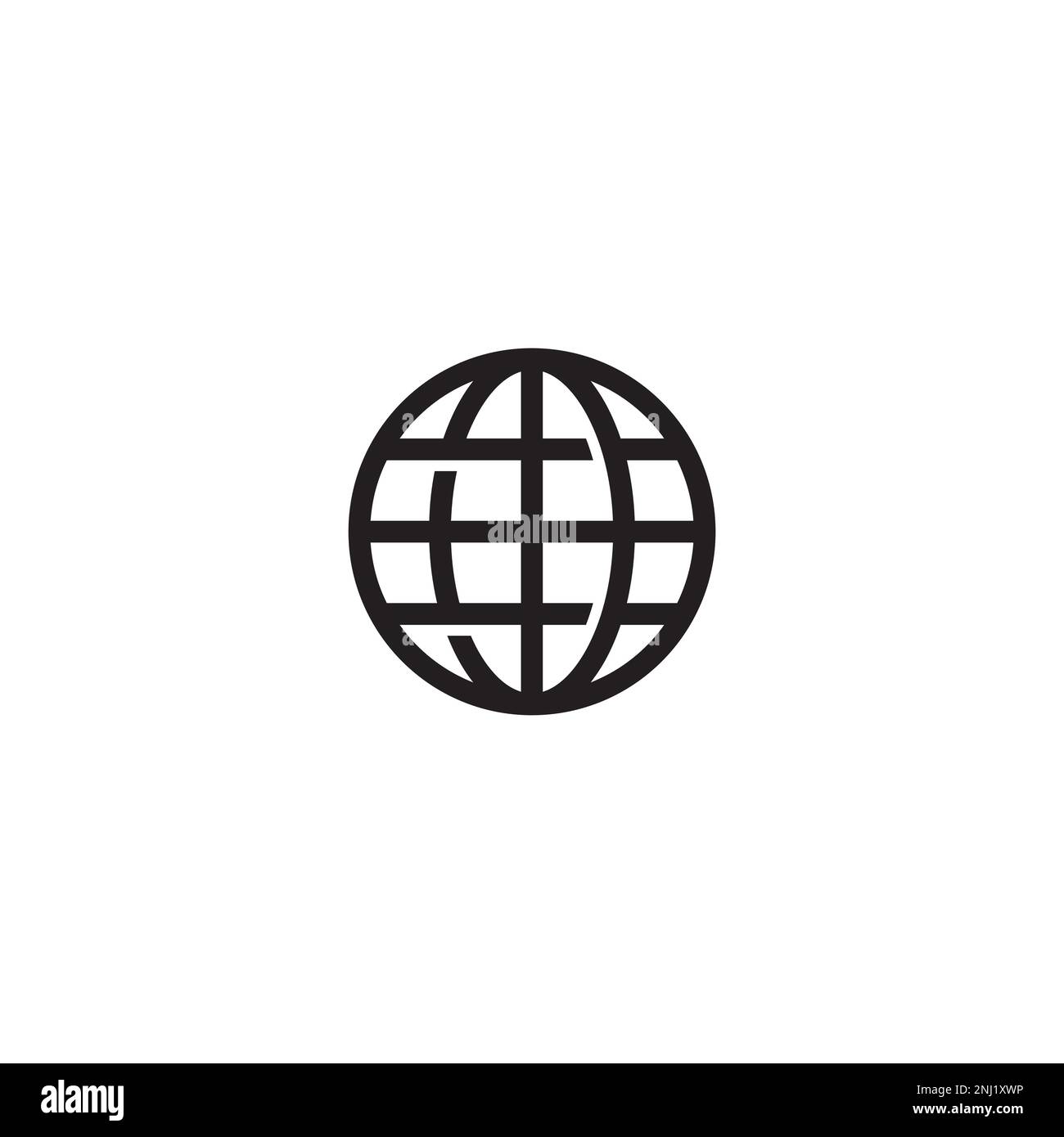 Globe logo or icon design Stock Vector Image & Art - Alamy