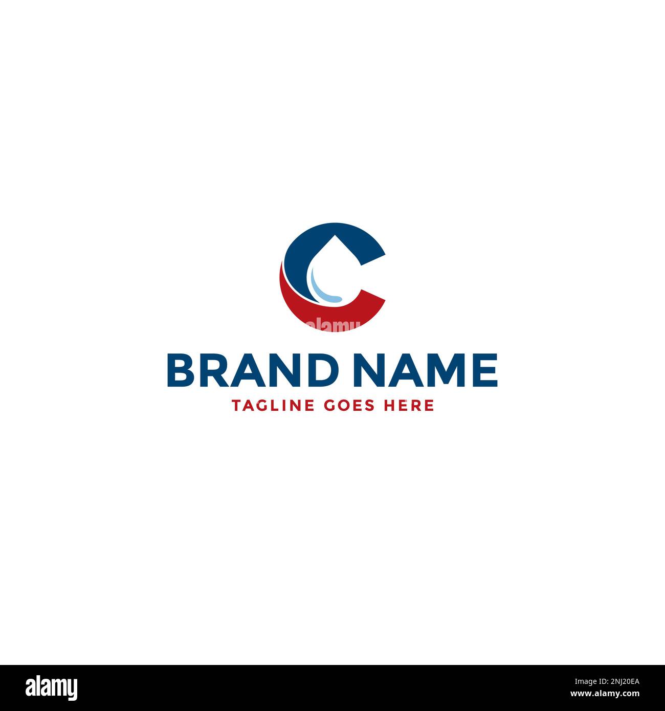 Letter C and Water Drop logo or icon design Stock Vector Image & Art ...