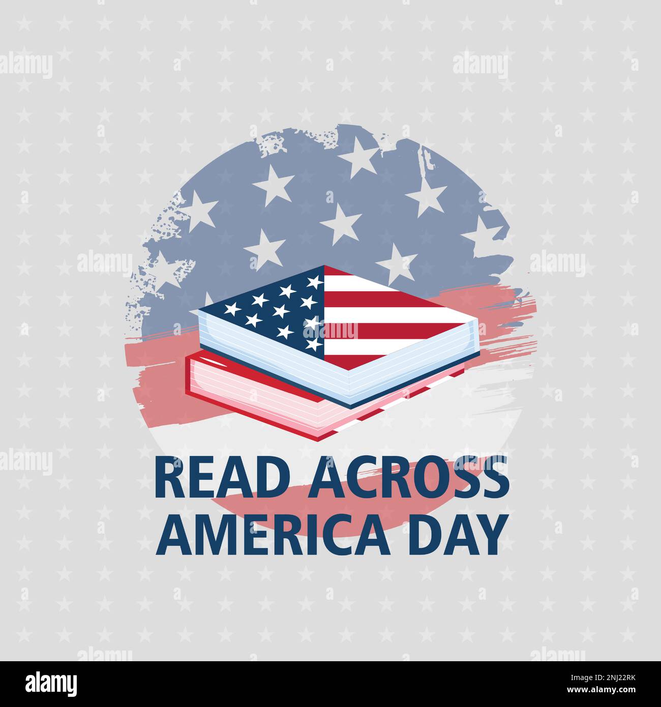 Read Across America Day concept, modern background vector illustration