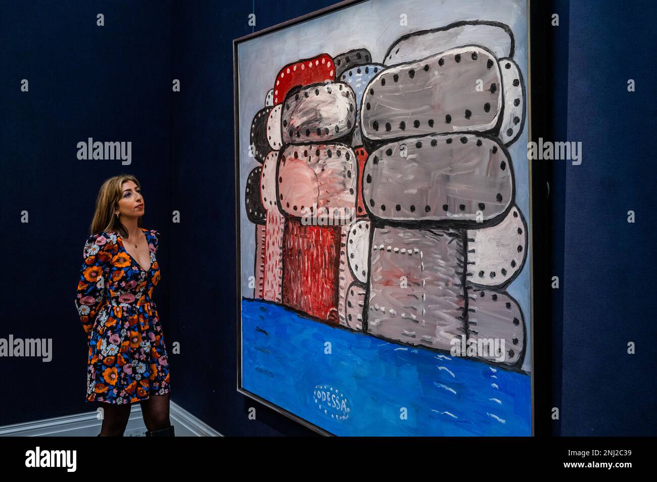 London, UK. 22nd Feb, 2023. Philip Guston, Odessa, £2-3m - A preview of Sotheby's Auctions of Modern & Contemporary Art in London. Credit: Guy Bell/Alamy Live News Stock Photo