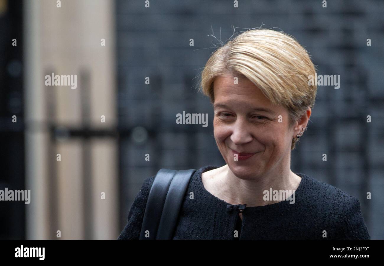 London, England, UK. 22nd Feb, 2023. Chief Executive Officer (CEO) of NHS England Amanda Pritchard is seen in Downing Street. (Credit Image: © Tayfun Salci/ZUMA Press Wire/Alamy Live News) EDITORIAL USAGE ONLY! Not for Commercial USAGE! Credit: ZUMA Press, Inc./Alamy Live News Stock Photo