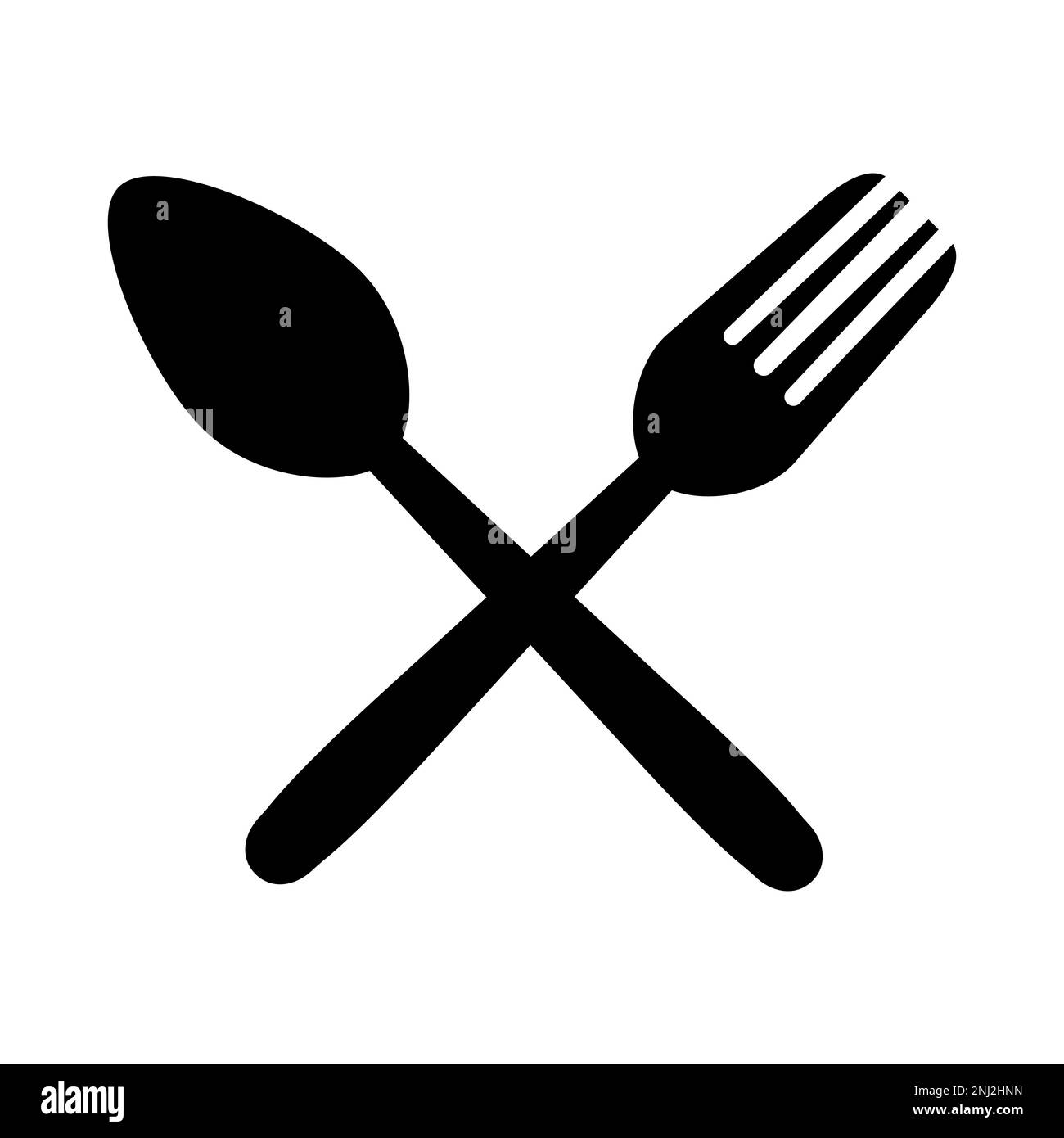 Cutlery silhouette hi-res stock photography and images - Alamy