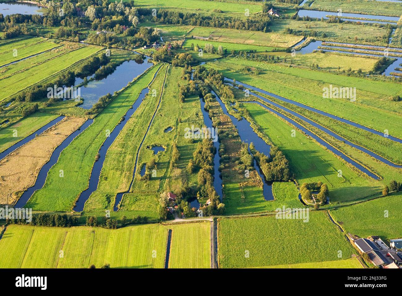 Luchtfoto van Rottige Meente; Aerial photo of Rottige Meente Stock Photo