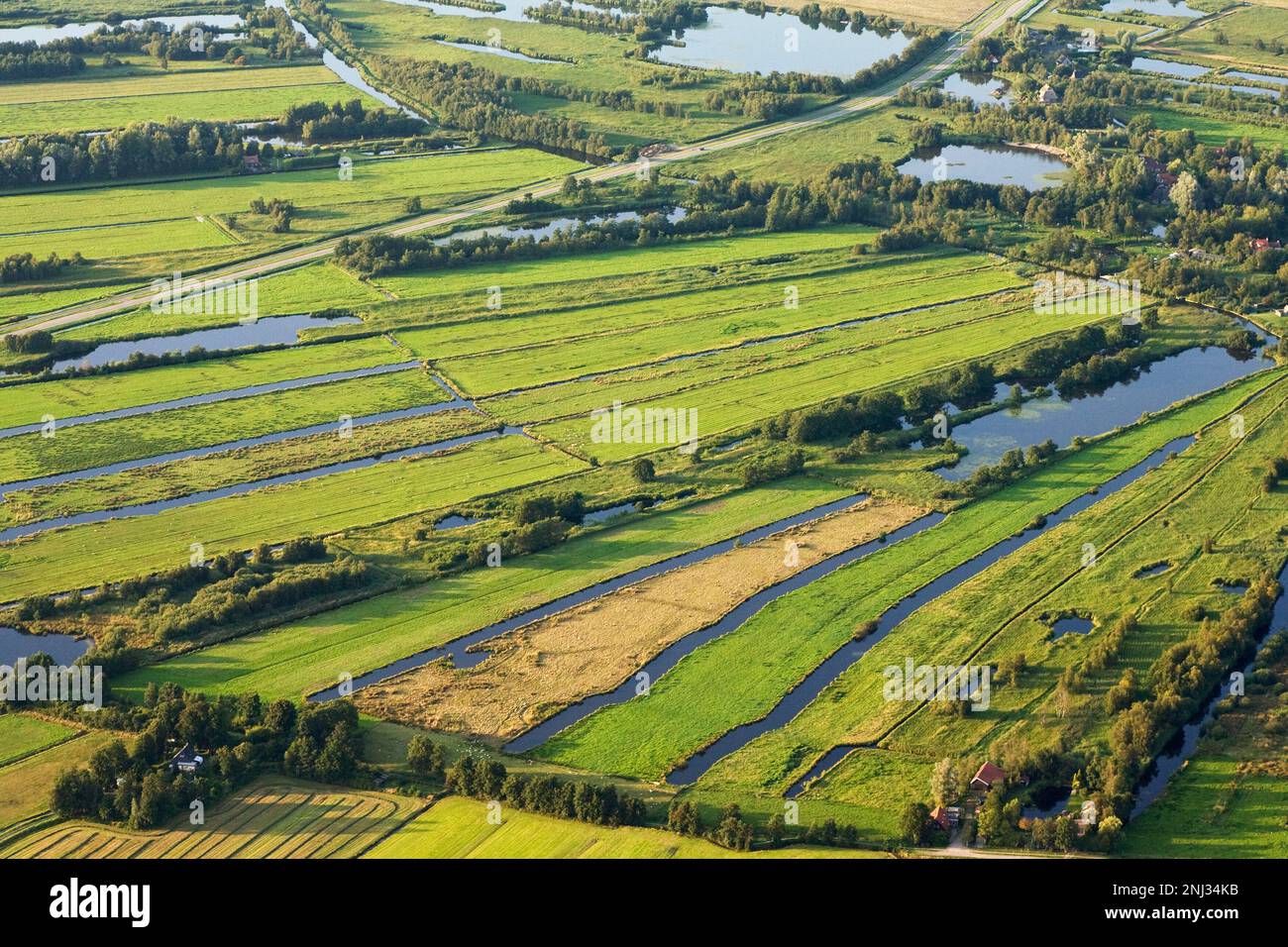 Luchtfoto van Rottige Meente; Aerial photo of Rottige Meente Stock Photo