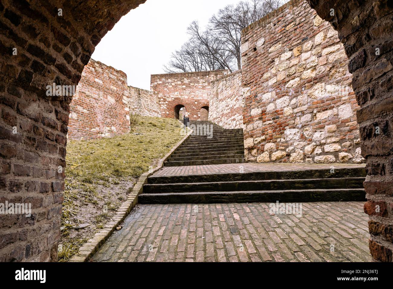 Kalemegdan fortress and Victor monument Belgrade. Serbia. Stock Photo