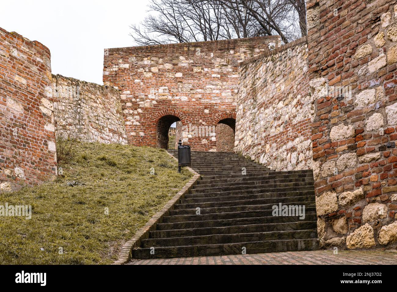 Kalemegdan fortress and Victor monument Belgrade. Serbia. Stock Photo