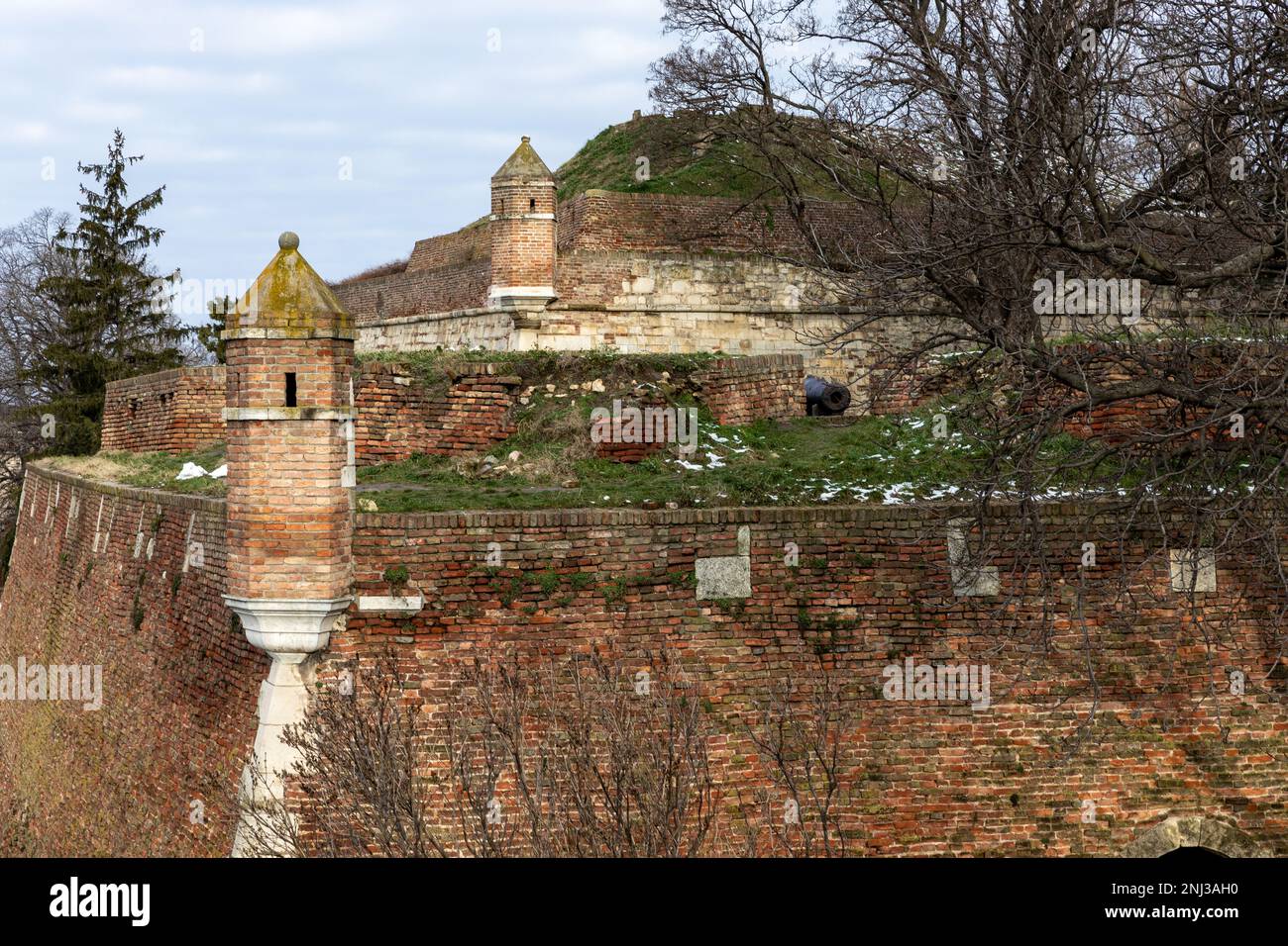 Kalemegdan fortress and Victor monument Belgrade. Serbia. Stock Photo