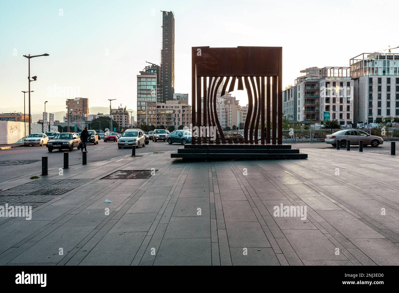 Historic Old Town of Beirut near Martyrs' square. Beirut, Lebanon Stock ...