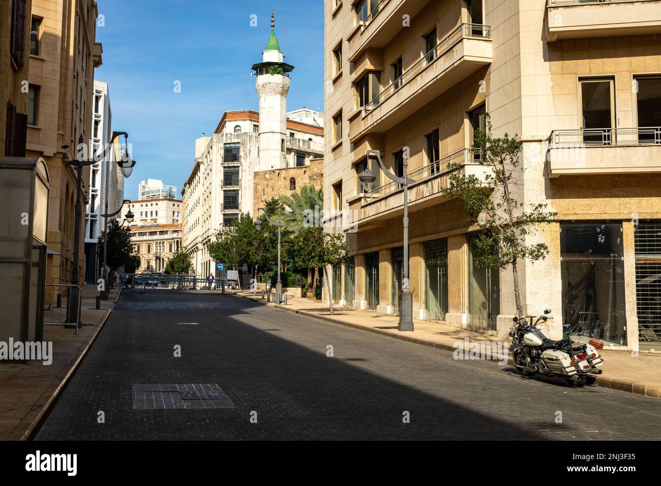 View of Nijmeh Square in Beirut. Traditional architecture in the old town of Beirut. Lebanon. Stock Photo