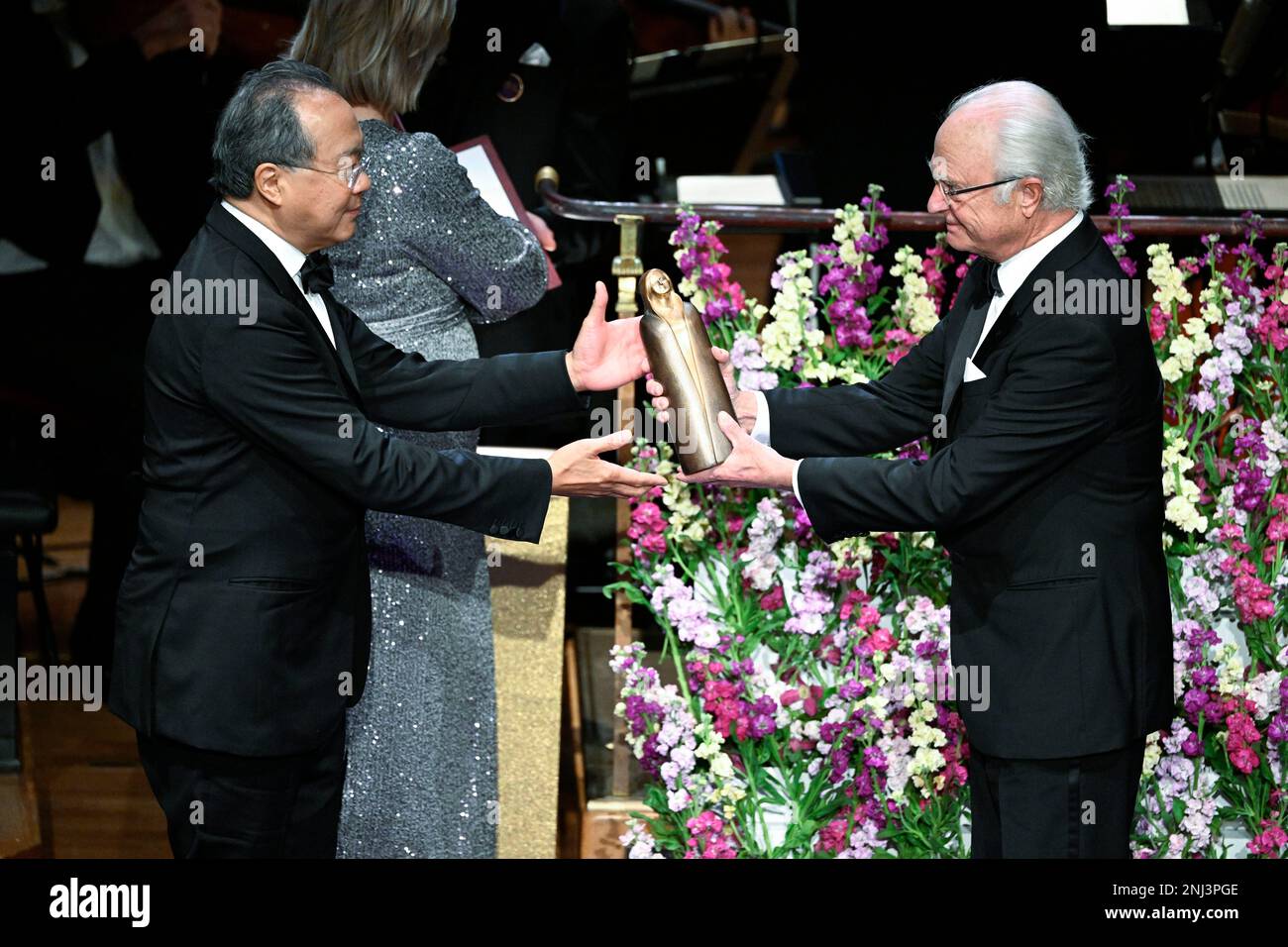 Cellist YoYo Ma receives the Birgit Nilsson Prize 2022 from Sweden's