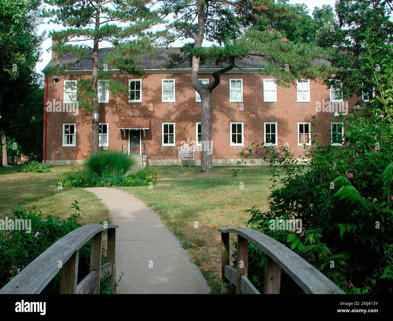 FILE - This undated photo shows the Shawnee Indian Mission in Fairway ...