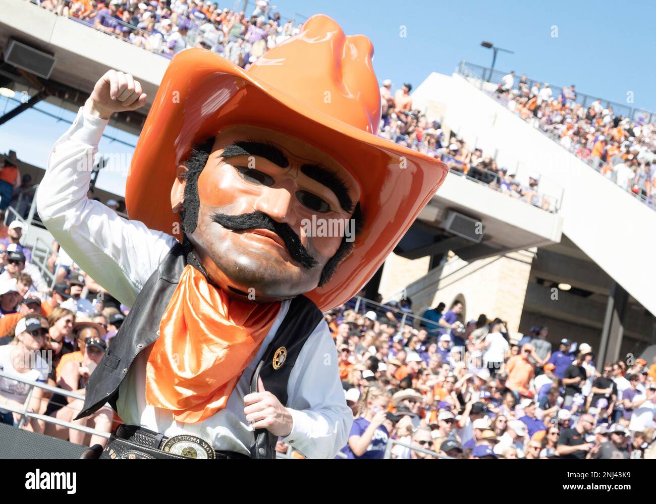 October 15 2022 Oklahoma State Cowboys mascot during the NCAA Football game between the