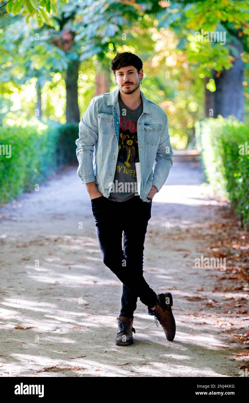 Singer Cepeda during an interview for Europa Press, October 13, 2022, in  Madrid (Spain). In 2017, Galician composer Luis Cepeda participated in the  music contest Operación Triunfo. After his exit from the