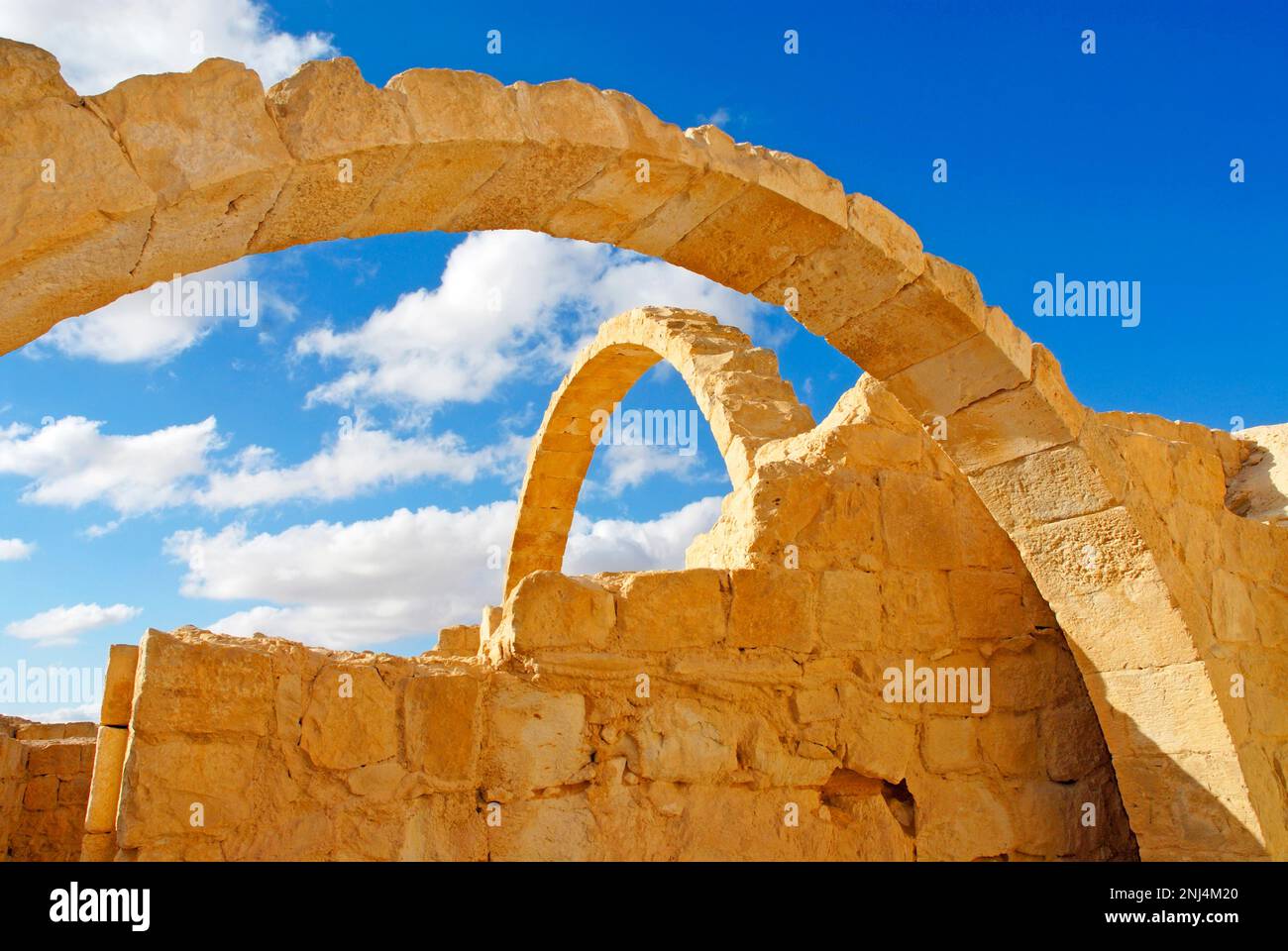 Avdat, Nabatean ruins in the Negev, Israel Stock Photo