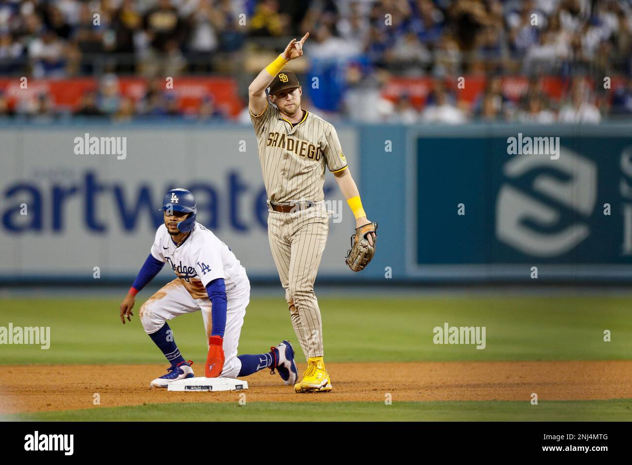 LOS ANGELES, CA - OCTOBER 12: San Diego Padres second baseman Jake