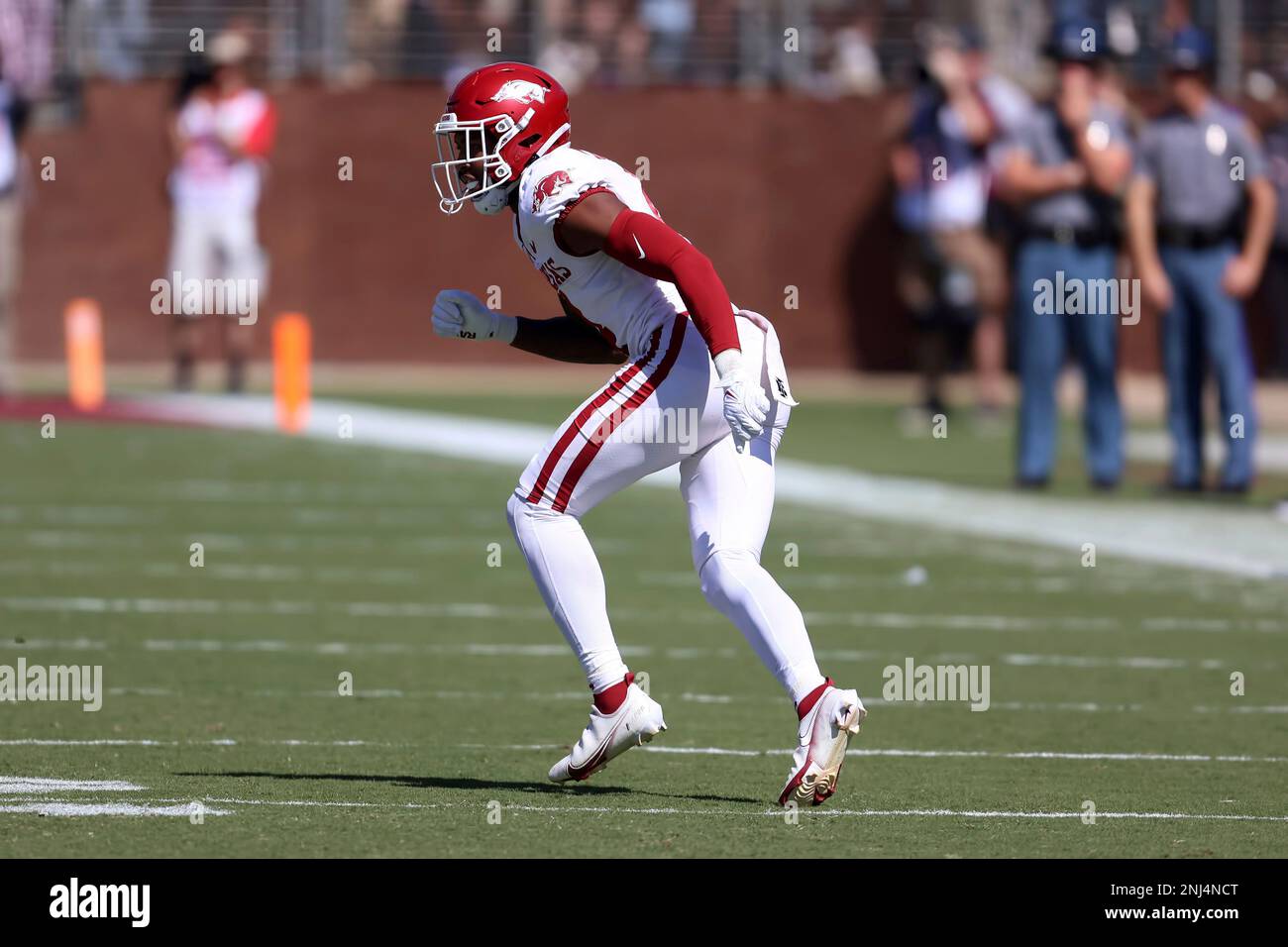 STARKVILLE, MS OCTOBER 08 Arkansas Razorbacks defensive back Malik