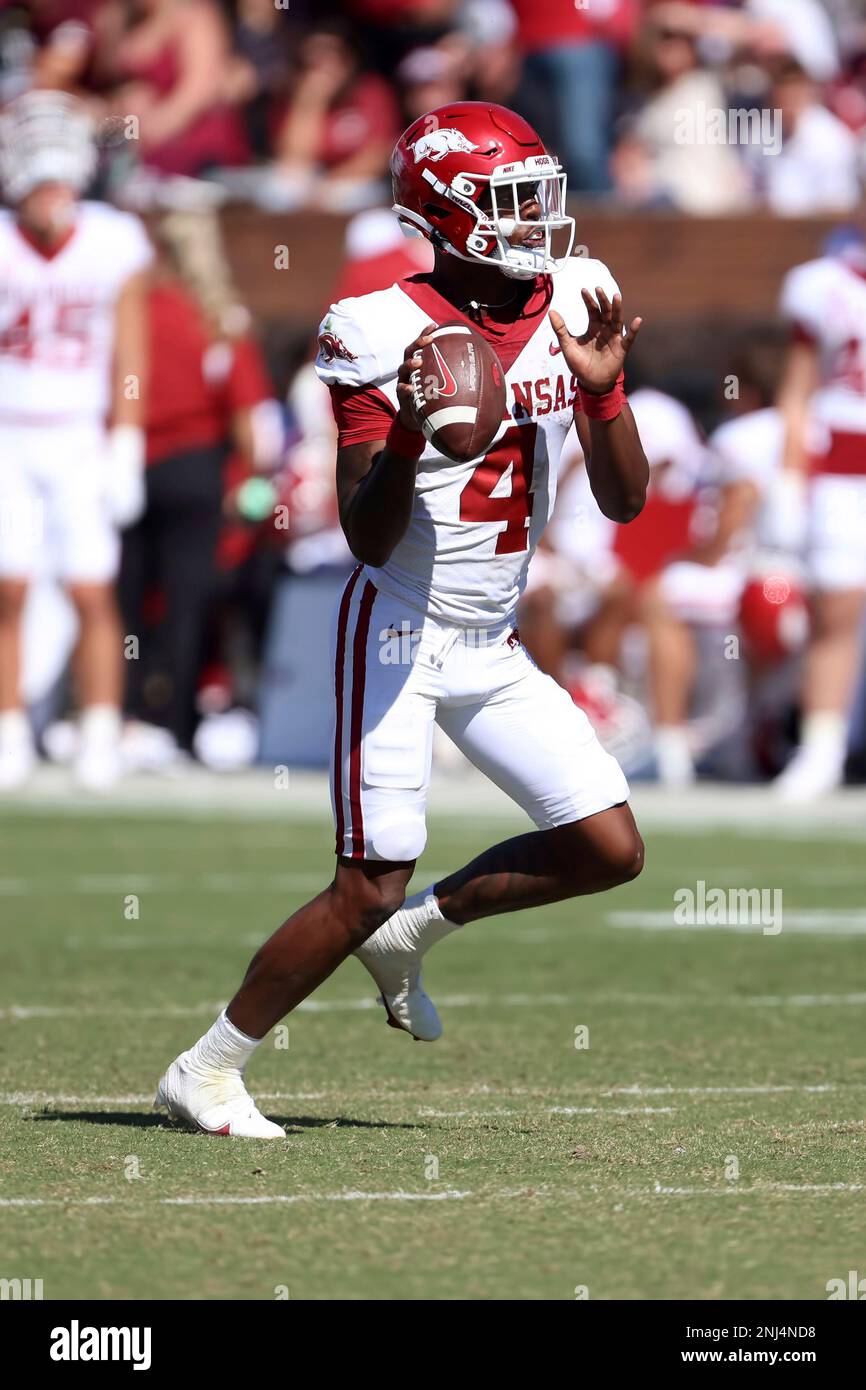 STARKVILLE, MS OCTOBER 08 Arkansas Razorbacks quarterback Malik