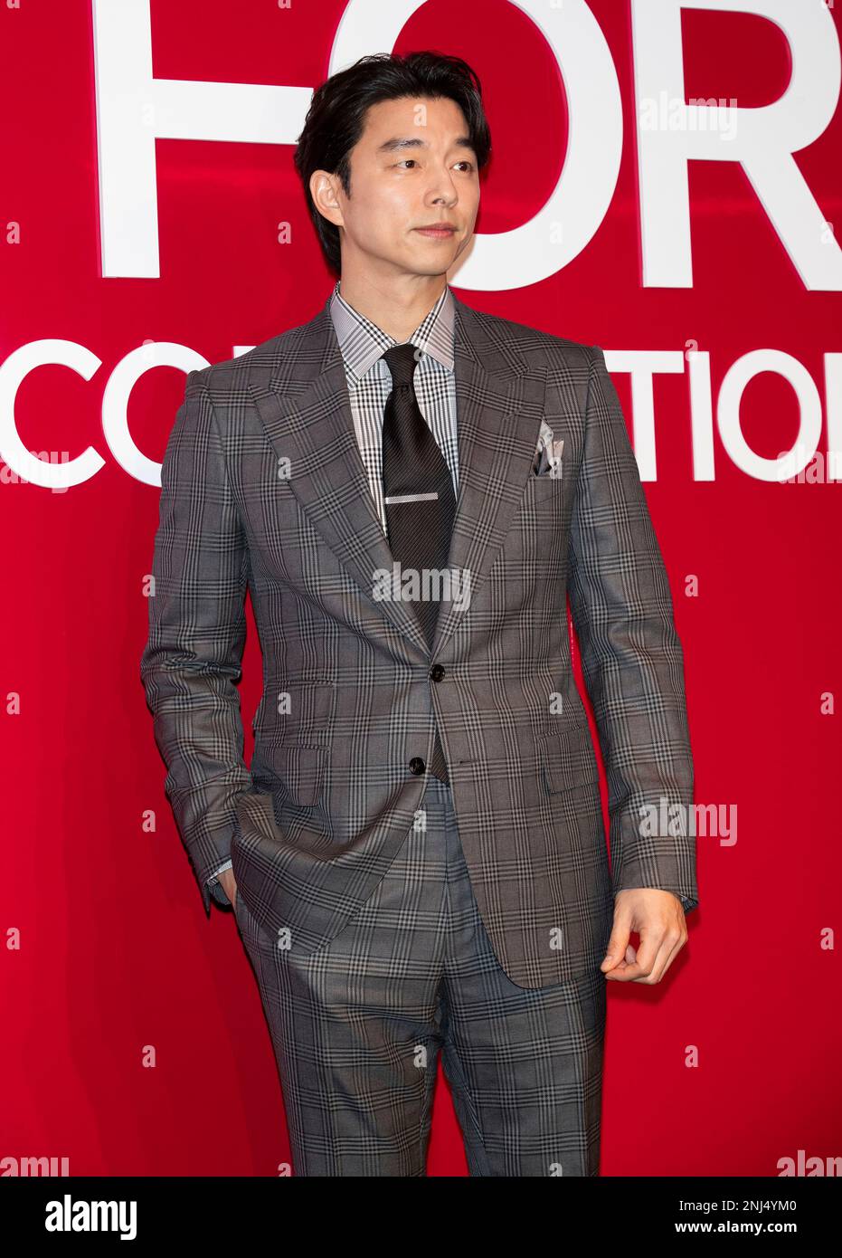 22 February 2023 – Seoul, South Korea: South Korean actor Gong Yoo attends  a photocall for the Tom Ford Beauty opening event in Seoul, South Korea on  February 22, 2023. (Photo by