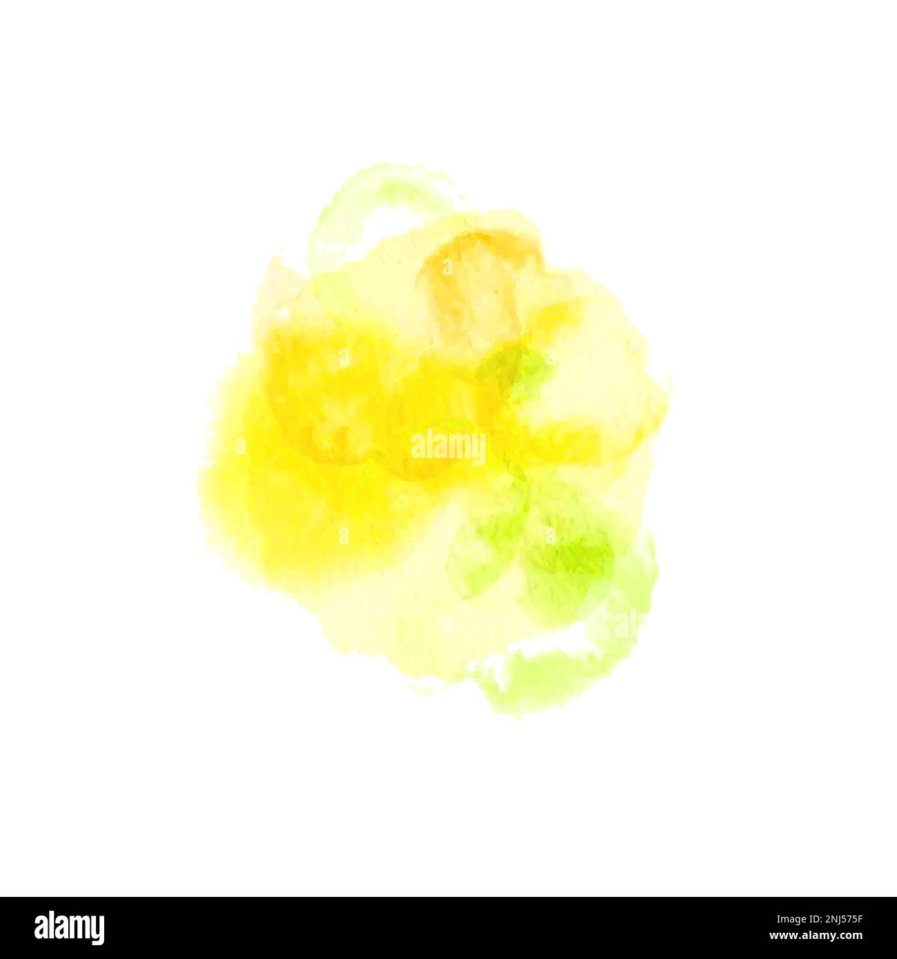Yellow and lime color watercolor spots, blobs Stock Vector Image & Art ...