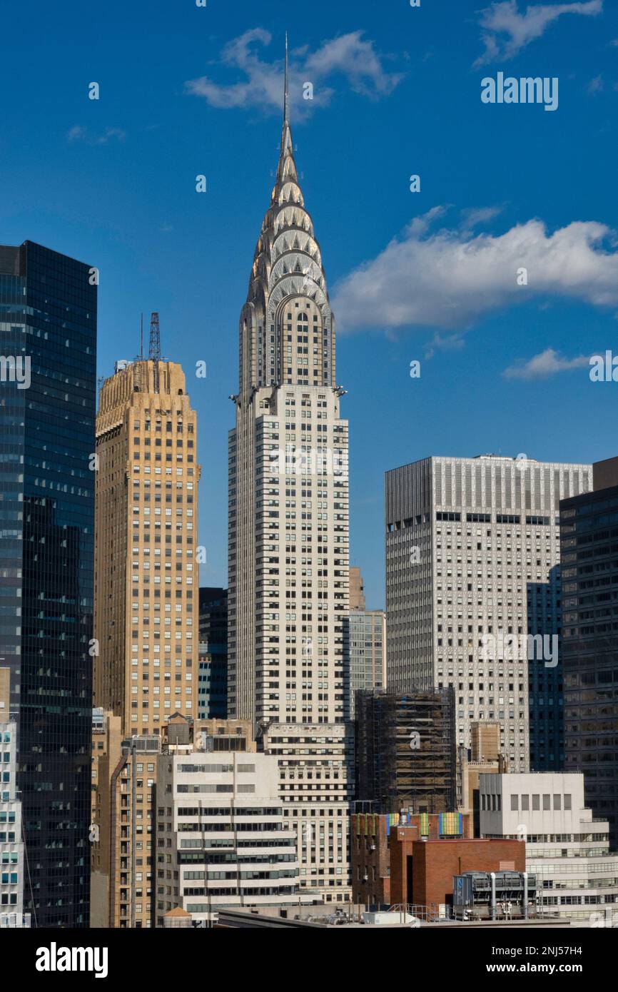 Skyline views of Manhattan as seen from a Murray Hill apartment rooftop
