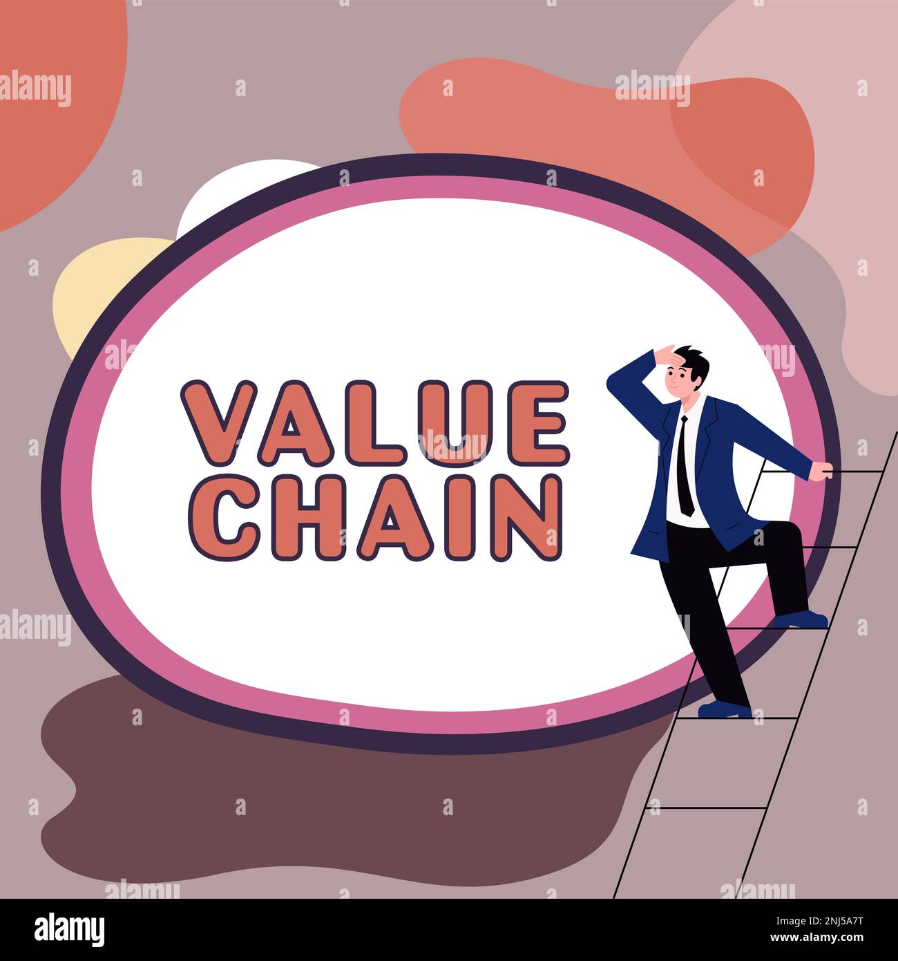 Conceptual display Value Chain, Business showcase Business ...