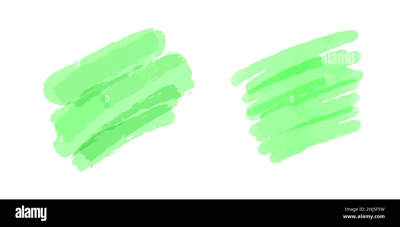 Mint watercolor stroke, close to rectangle shape Stock Vector Image