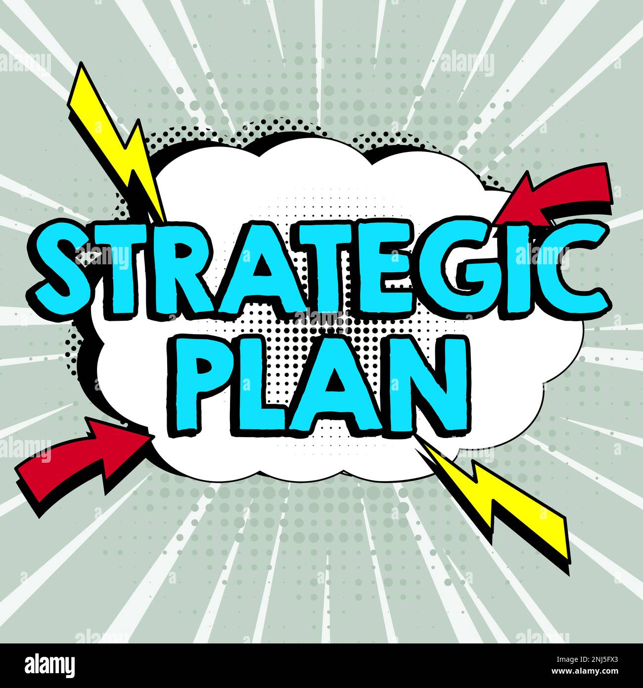 Dynamic Strategy Making Word Handwriting text Strategic Plan. Word Written on A process of defining ...