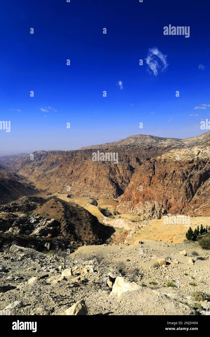 View through the Dana Biosphere Reserve, Wadi Dana, southcentral