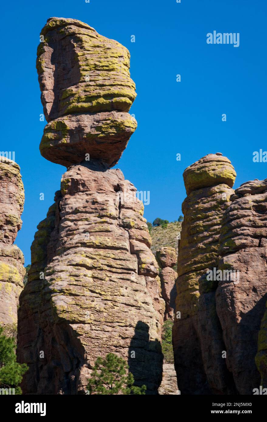 Hoodoos and massive boulders at Chiricahua National Monument Stock ...