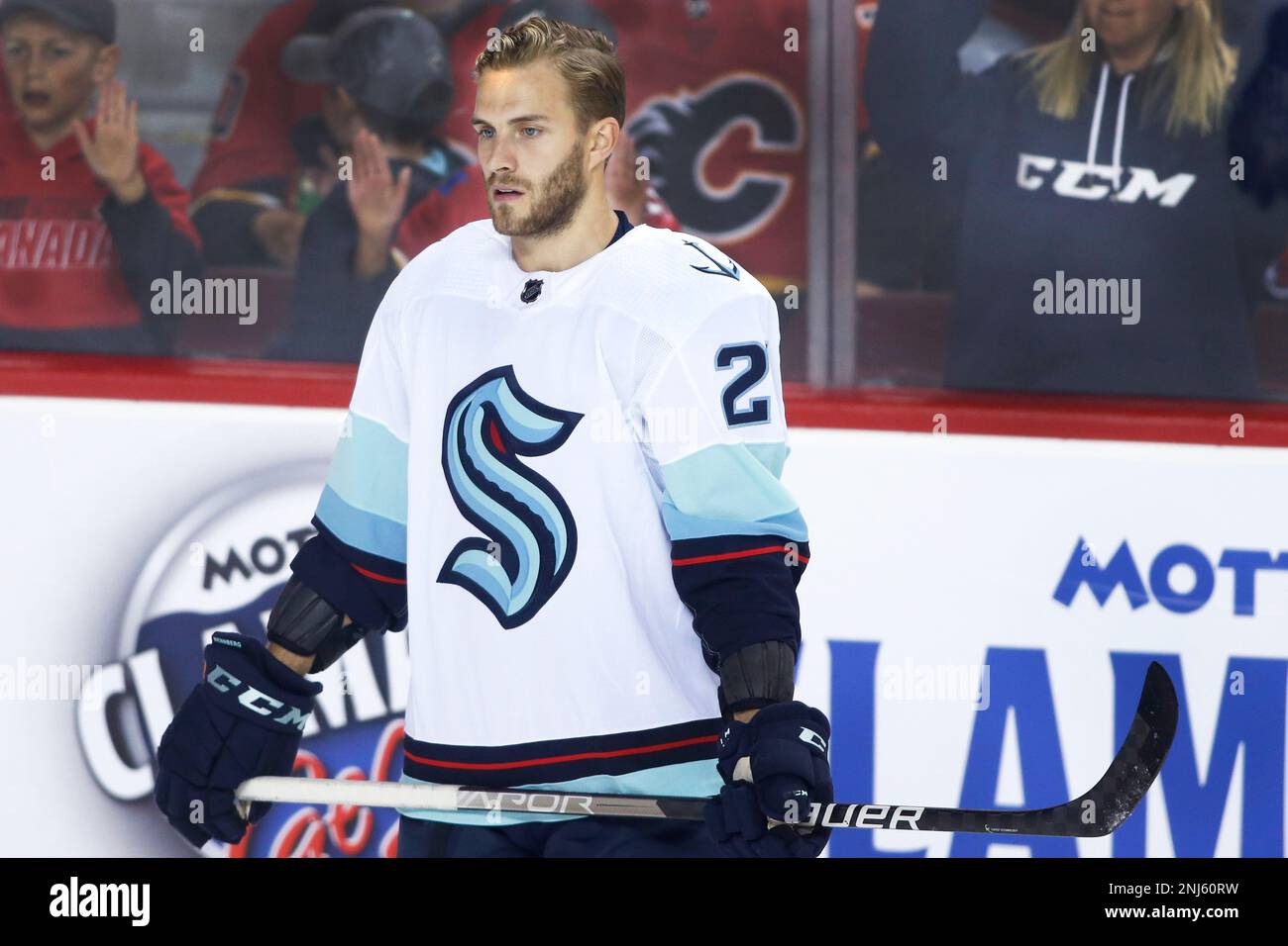 NHL profile photo on Seattle Kraken player Alex Wennberg, from Sweden
