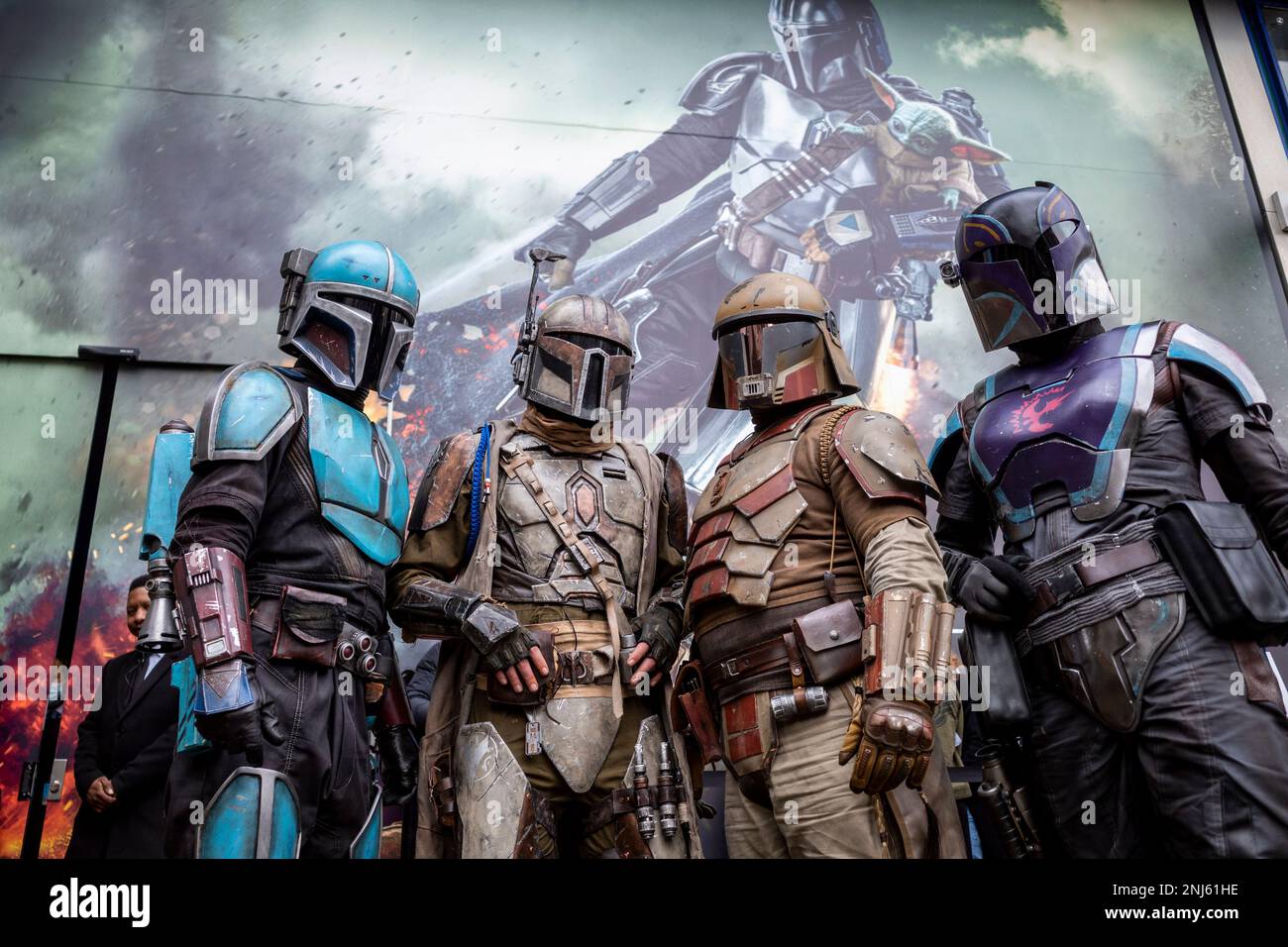 London uk 22 february 2023 costumed re enactors dressed as