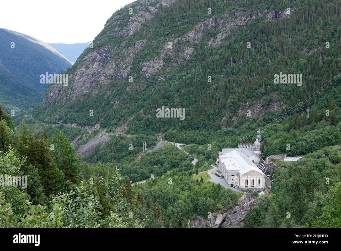 RJUKAN, NORWAY ON JULY 07, 2010. Vemork Hydroelectric Power Plant. Resistance fighters sabotage 1943, Gunnerside. Editorial use. Stock Photo