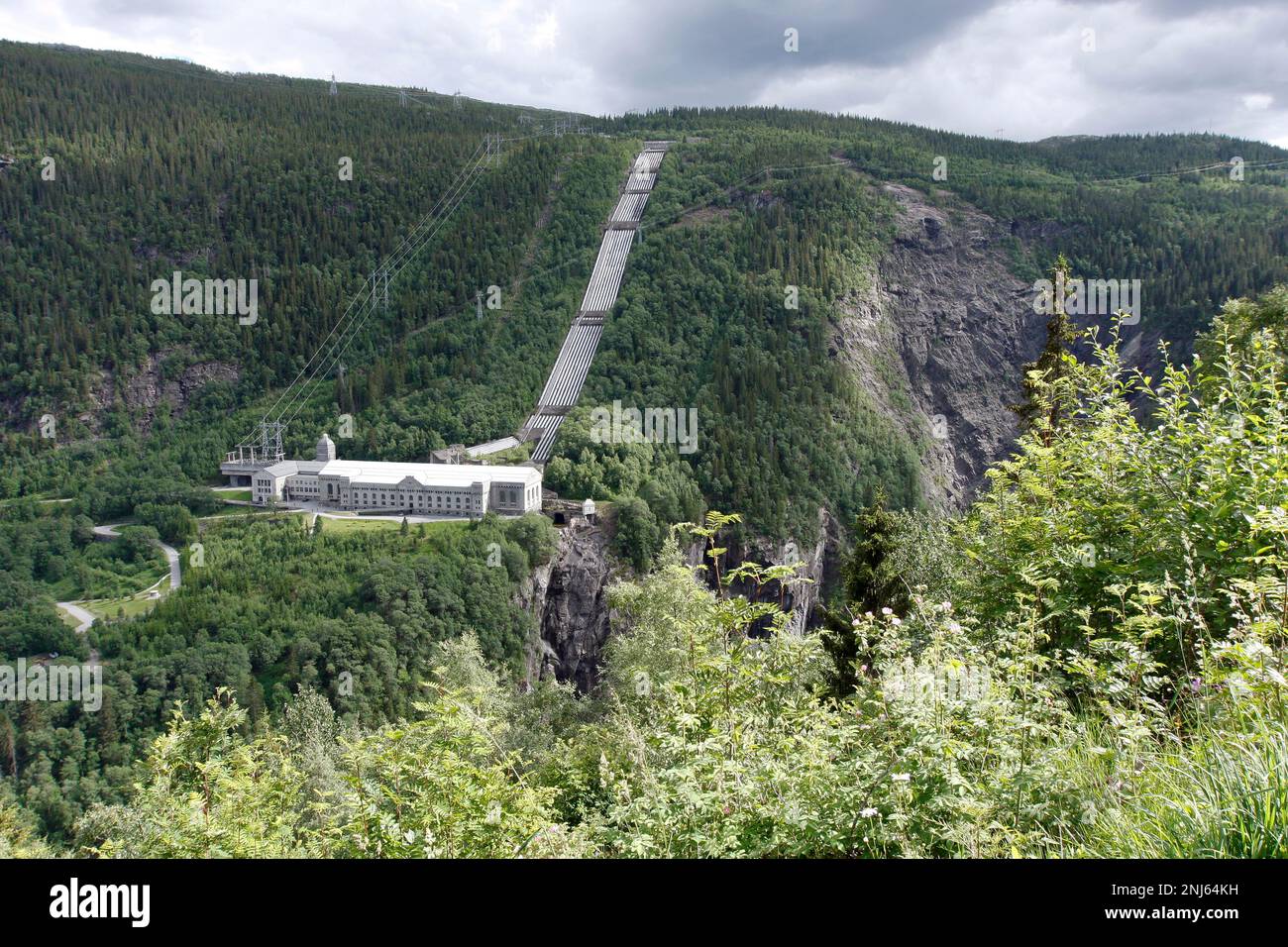 RJUKAN, NORWAY ON JULY 07, 2010. Vemork Hydroelectric Power Plant. Resistance fighters sabotage 1943, Gunnerside. Editorial use. Stock Photo