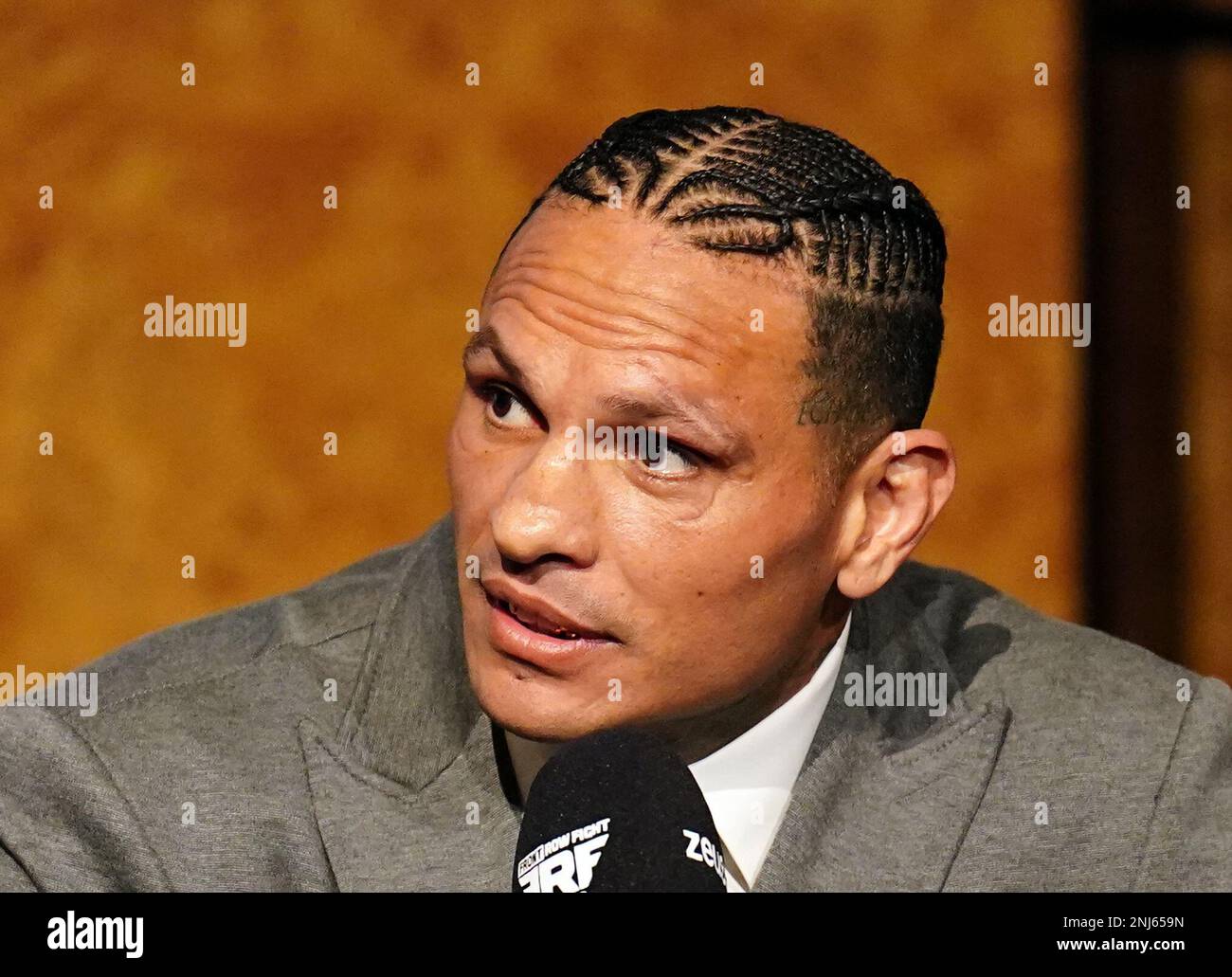 Ulysees Diaz during a press conference at the Leonardo Royal Hotel, London. Picture date: Wednesday February 22, 2023. Stock Photo