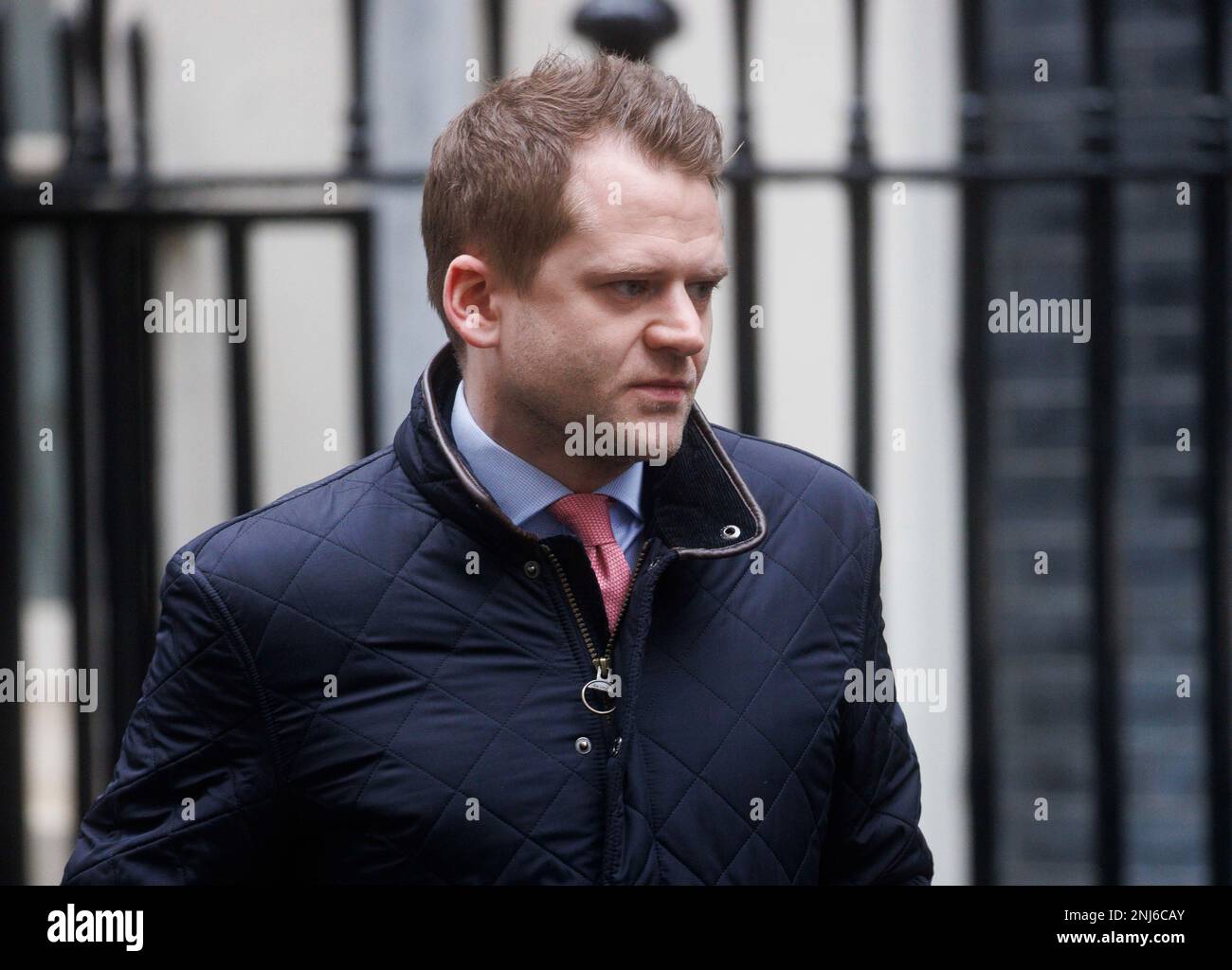 London, UK. 22nd Feb, 2023. Rupert Yorke, part of Rishi SunakÕs team. Rishi Sunak leaves for Prime MinisterÕs Questions. He will face Keir Starmer across the despatch box. Credit: Mark Thomas/Alamy Live News Stock Photo