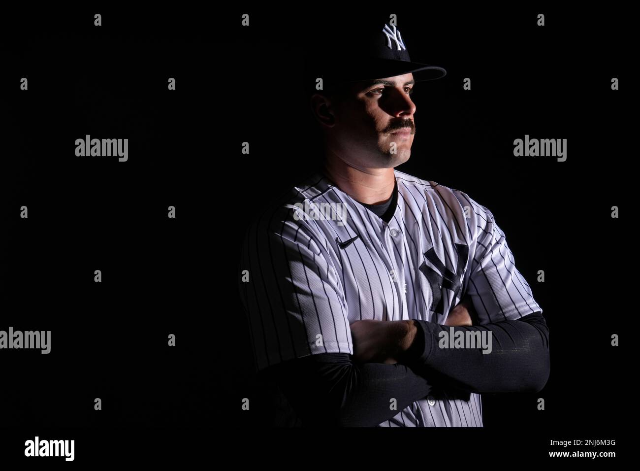 New York Yankees pitcher Carlos Rodon poses for a photograph during a spring  training baseball photo day Wednesday, Feb. 22, 2023, in Tampa, Fla. (AP  Photo/David J. Phillip Stock Photo - Alamy
