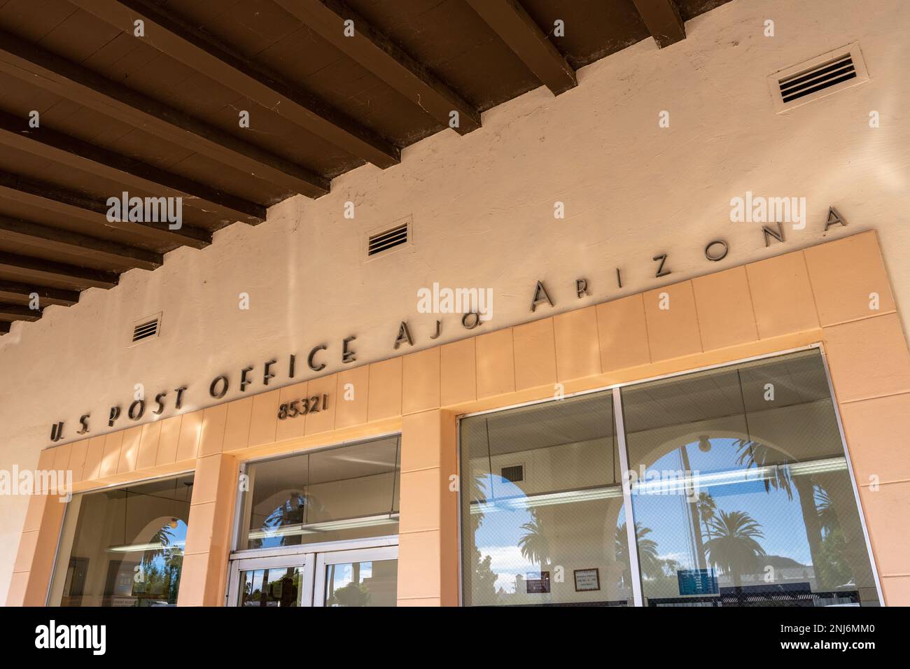 Ajo, AZ Nov. 28, 2022 US Post Office on Plaza across from the Ajo