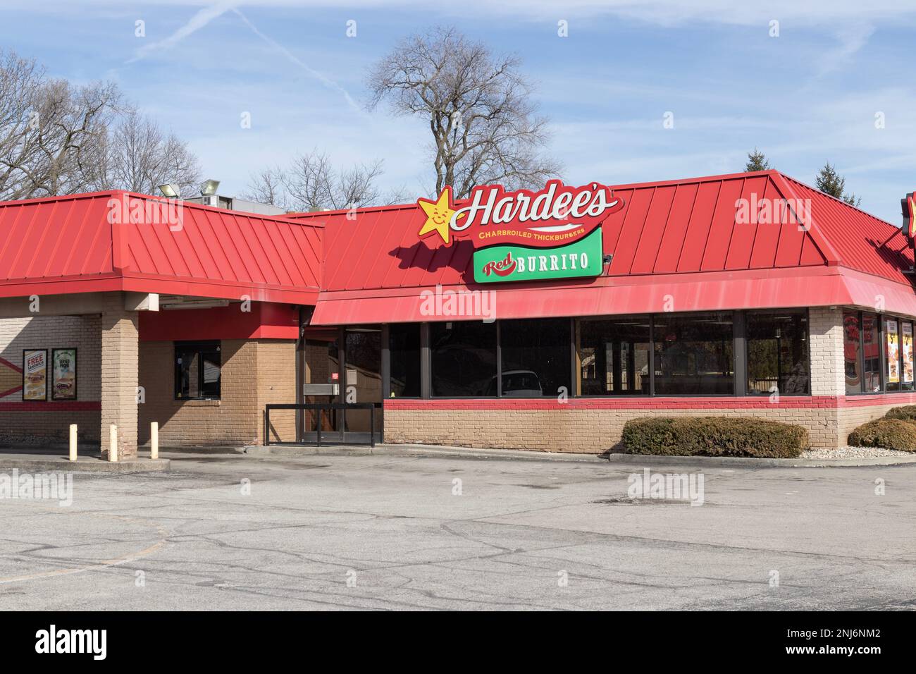 Indianapolis Circa February 2023 Hardee's fast food restaurant