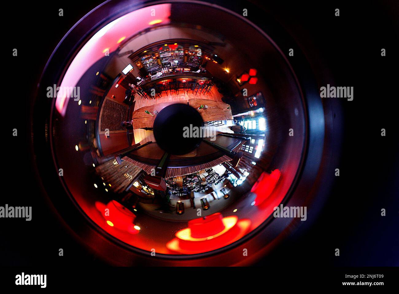 360 degree shot of Red Lantern, an Asian fusion restaurant. (Liz  Hafalia/San Francisco Chronicle via AP Stock Photo - Alamy