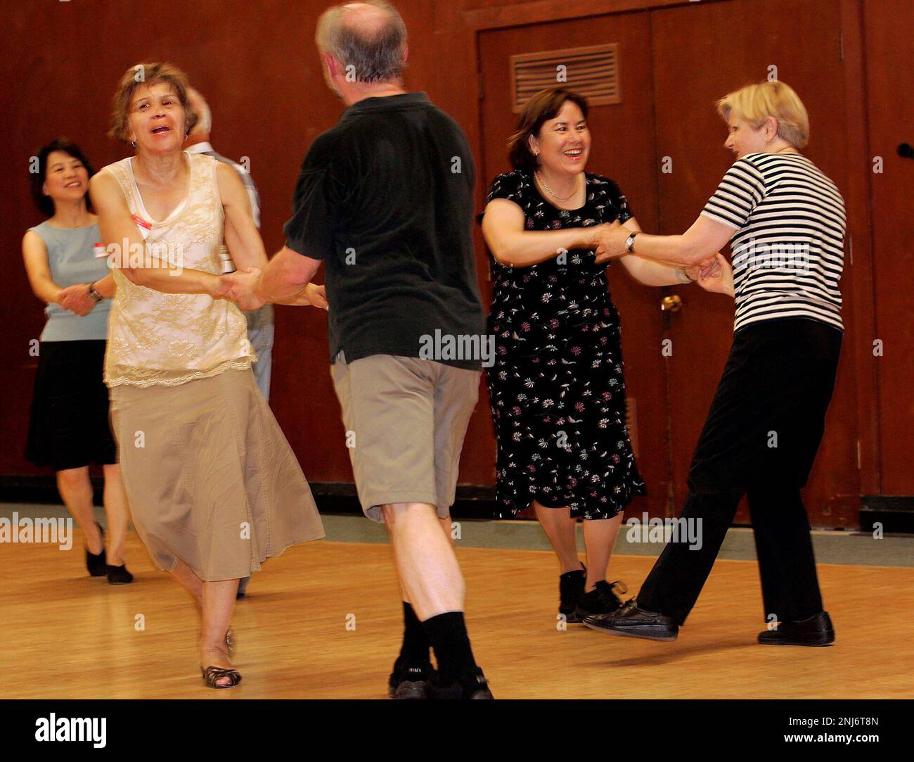 FOLK 087.JPG Ponnie Rasmussen dancing the swing with Bob Steel (couple