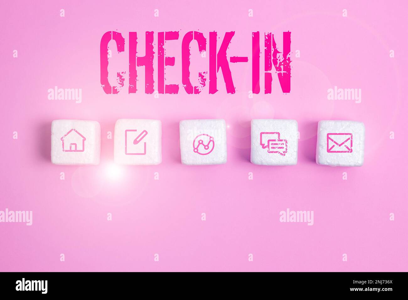 Conceptual display Check In. Business idea Procedure by which an ...