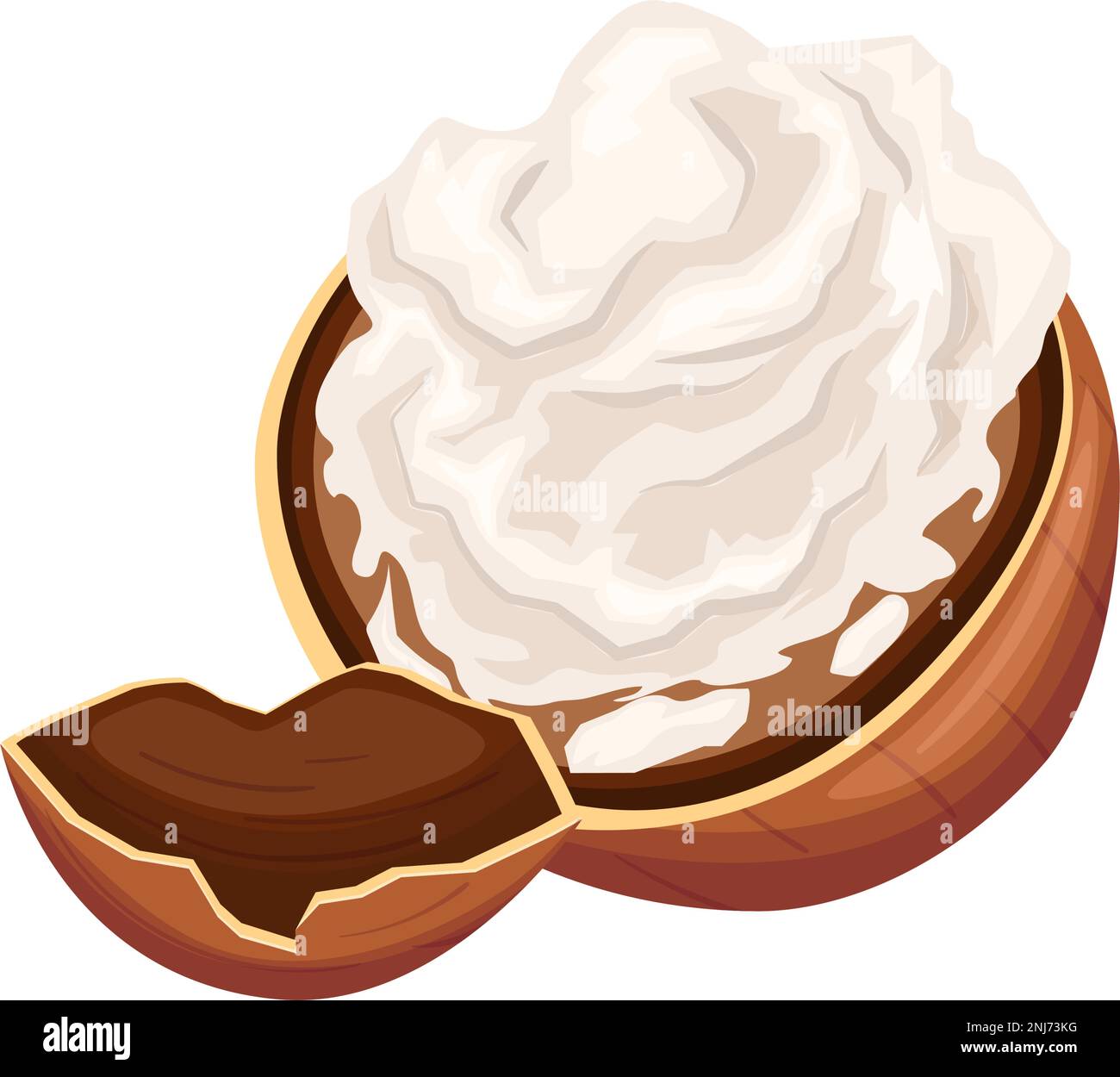 shea natural butter cartoon vector illustration color sign Stock Vector Image & Art Alamy