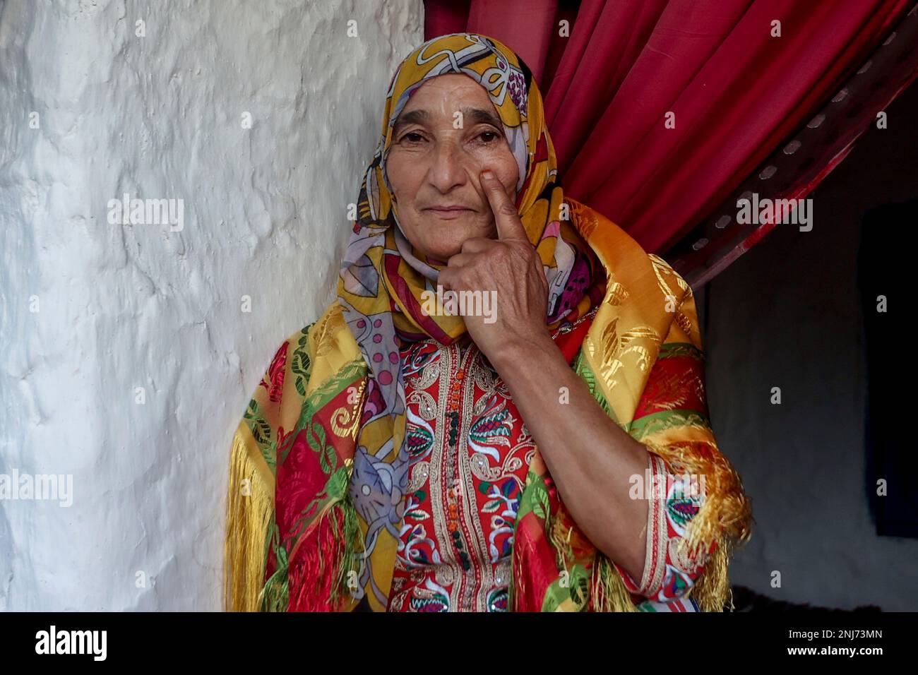 Moroccan jockey Zohra Sidki poses for Europa Press, during the Mata