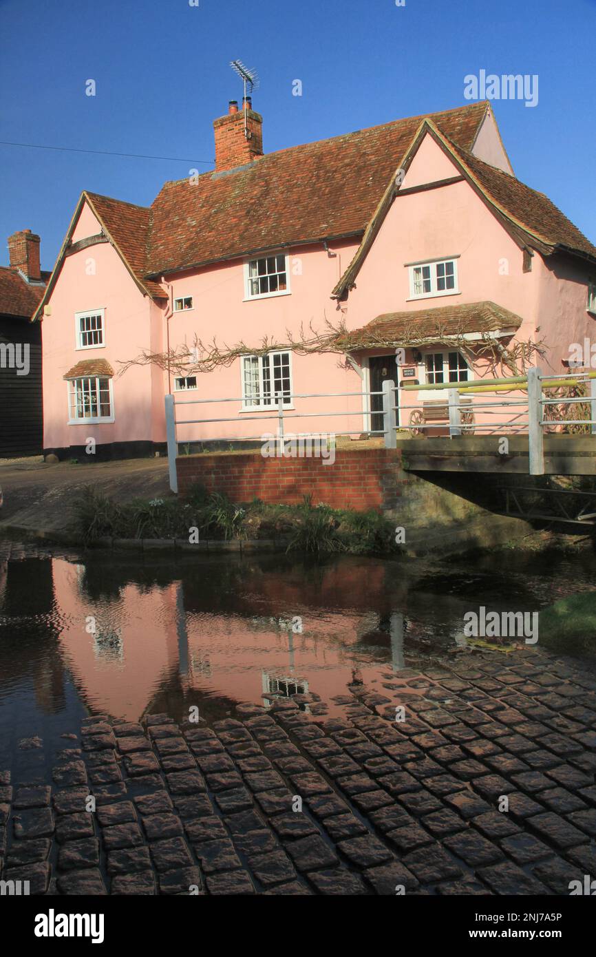 The Splash, in Kersey, Suffolk Stock Photo Alamy