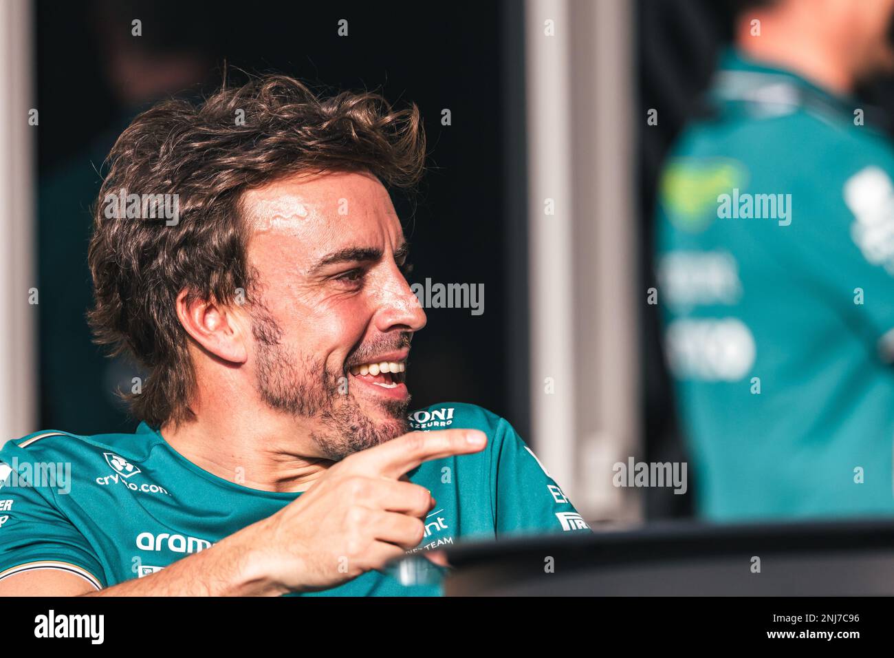 Fernando Alonso (ESP) Aston Martin F1 Team. 22.02.2023. Formula 1 Testing, Sakhir, Bahrain, Preparations.  Photo credit should read: XPB/Press Association Images. Stock Photo