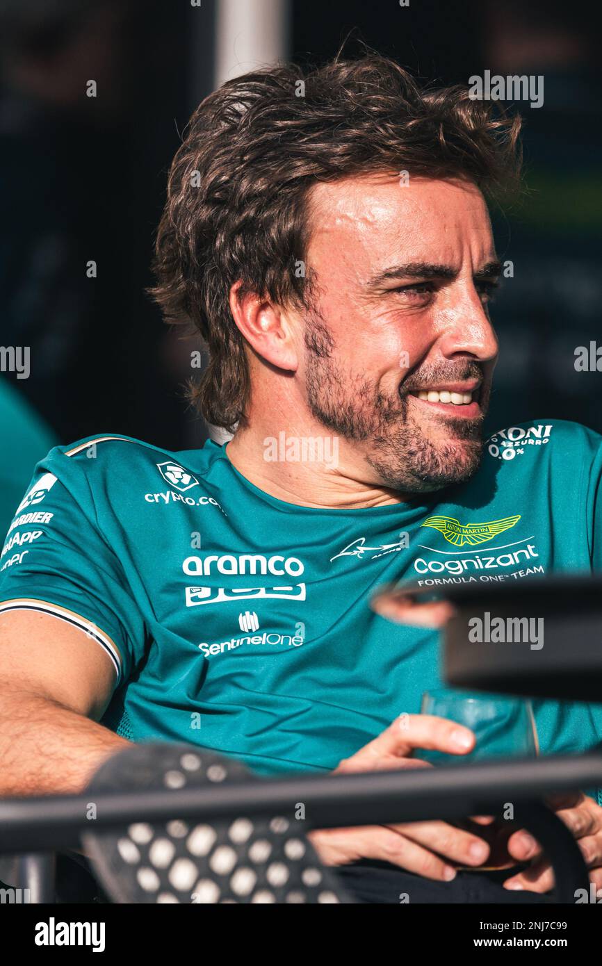 Fernando Alonso (ESP) Aston Martin F1 Team. 22.02.2023. Formula 1 Testing, Sakhir, Bahrain, Preparations.  Photo credit should read: XPB/Press Association Images. Stock Photo