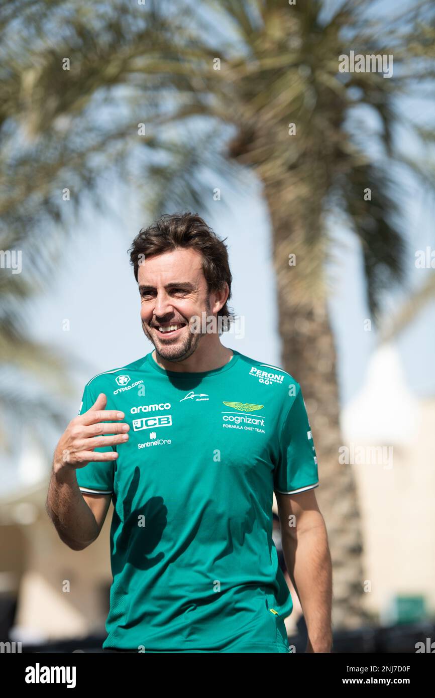 Fernando Alonso (ESP) Aston Martin F1 Team. 22.02.2023. Formula 1 Testing, Sakhir, Bahrain, Preparations.  Photo credit should read: XPB/Press Association Images. Stock Photo